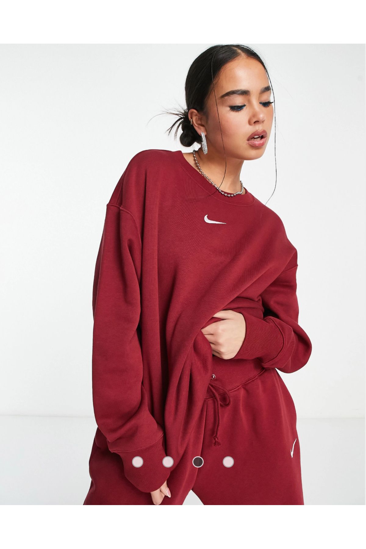 Nike Sportswear Phoenix Brushed Fleece Oversized Crew Neck Kadın Sweatshirt CNG-STORE