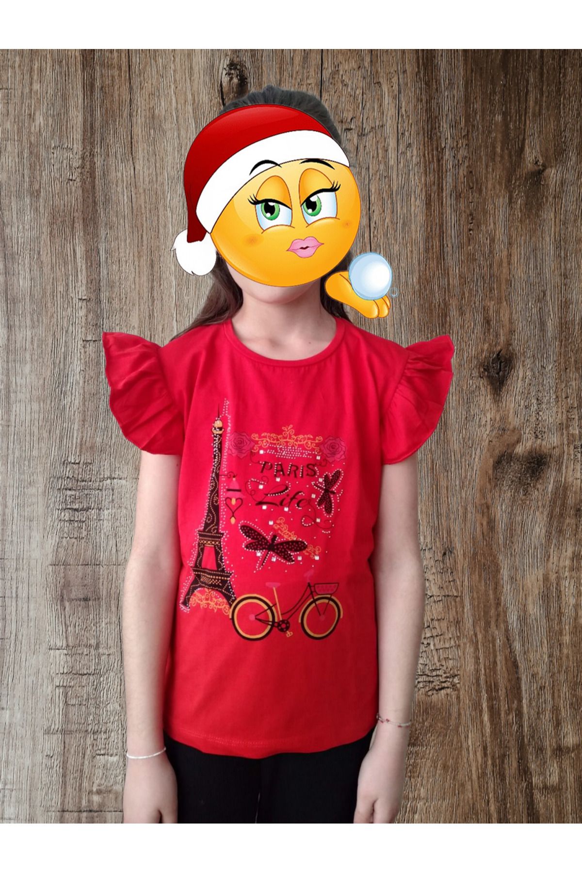 Twix Paris Boncuk Nakışlı 5 yaş - 12 Yaş T-shirt