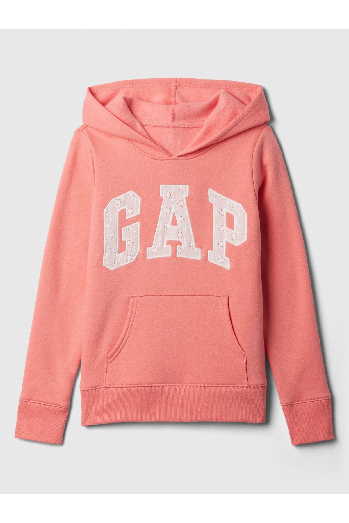 GAP Kız Çocuk Pembe Gap Logo Fleece Sweatshirt