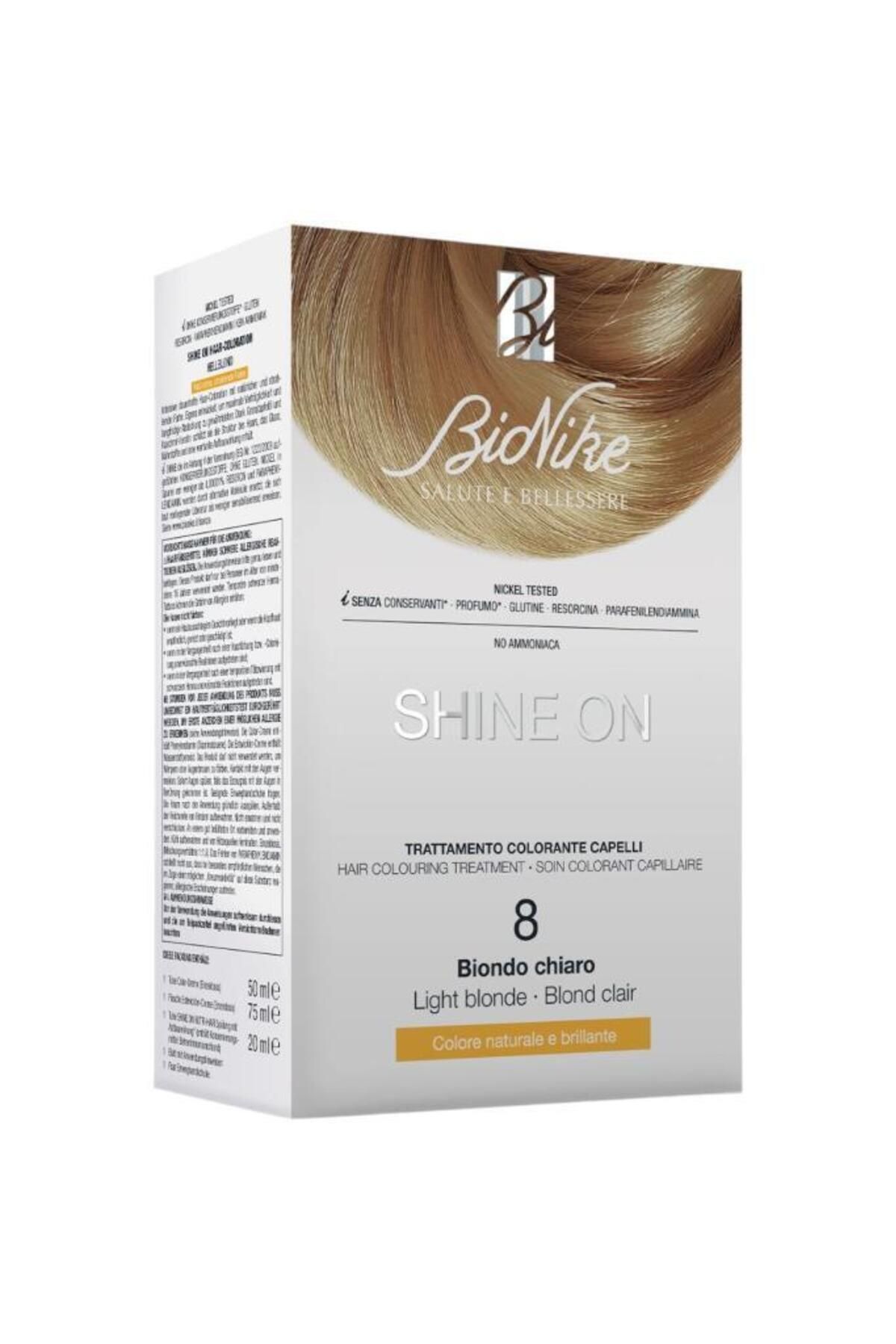 BioNike Bıonıke Shıne On Hair Colouring Treatment No: 8 Lıght Blonde