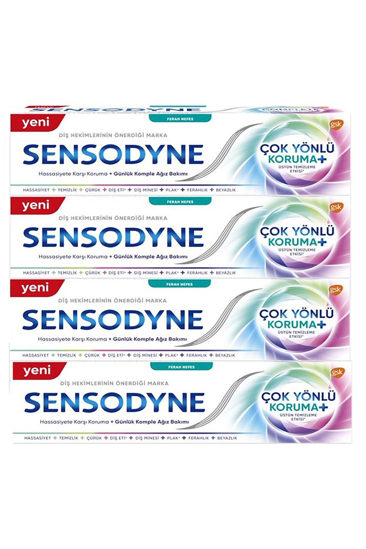 Sensodyne Çok Yönlü Koruma Diş Macunu 75 ML 4 Adet