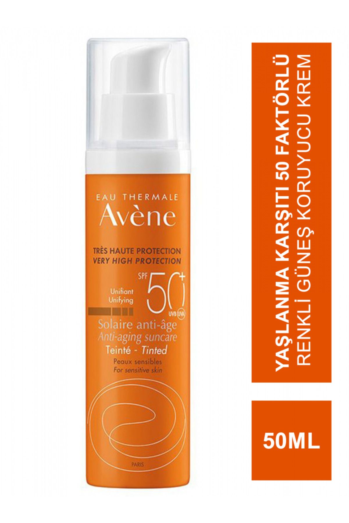 Avene Tinted Anti Age SPF 50+ Yaşlanma Karşıtı Renkli Yüksek Korumalı Güneş Kremi 50 ml