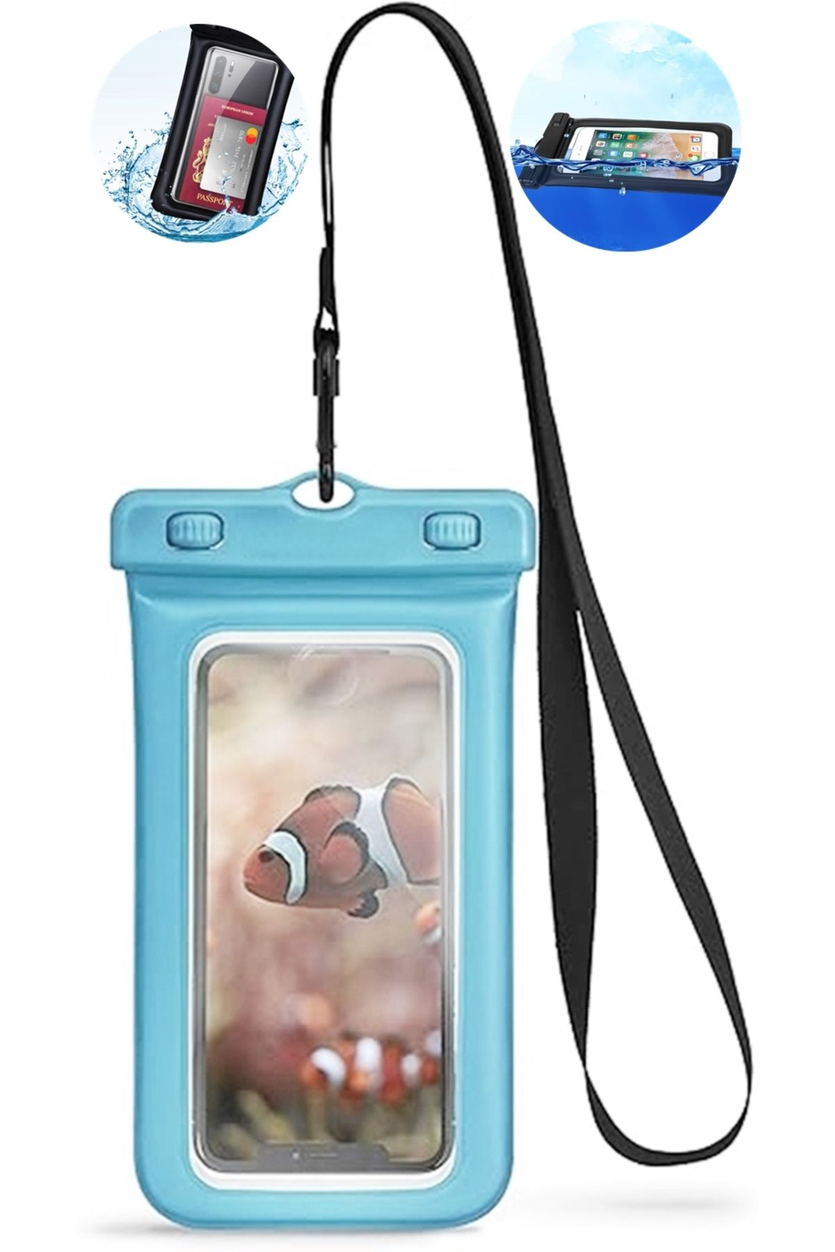 Boldy Su Geçirmez Telefon Kılıfı Balonlu Batmaz Koruyucu Telefon Kılıfı Waterproof Telefon Kılıfı Sualtı