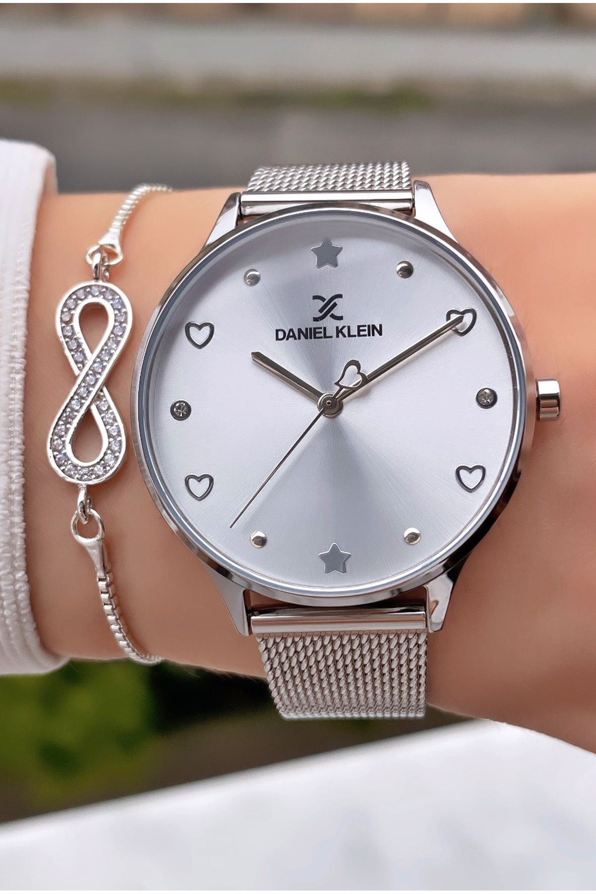 Daniel Klein Gümüş Renk 2 Yıl Garantili Kadın Kol Saati - Bileklik