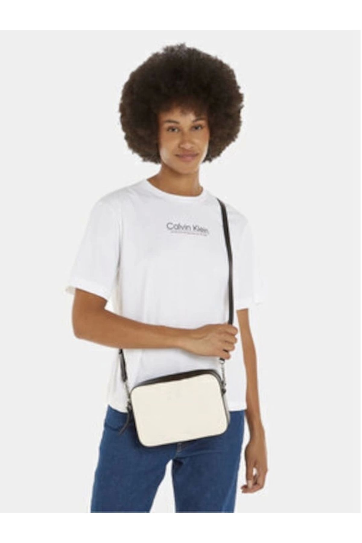 Calvin Klein Calvin Kleiin Kadın Beyaz Deri Çanta