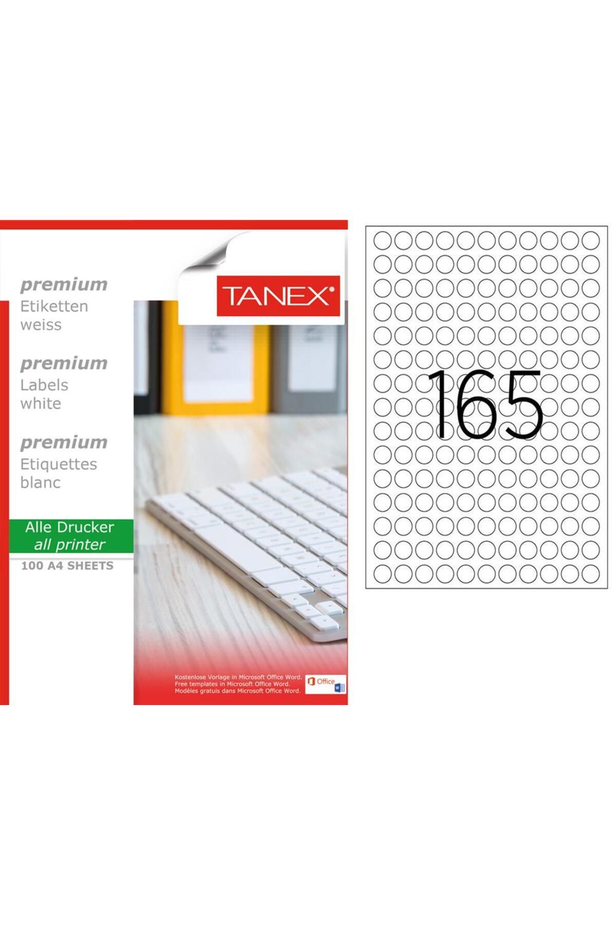 Tanex Tw-2215 15 Mm 100 Adet Lazer Etiketi