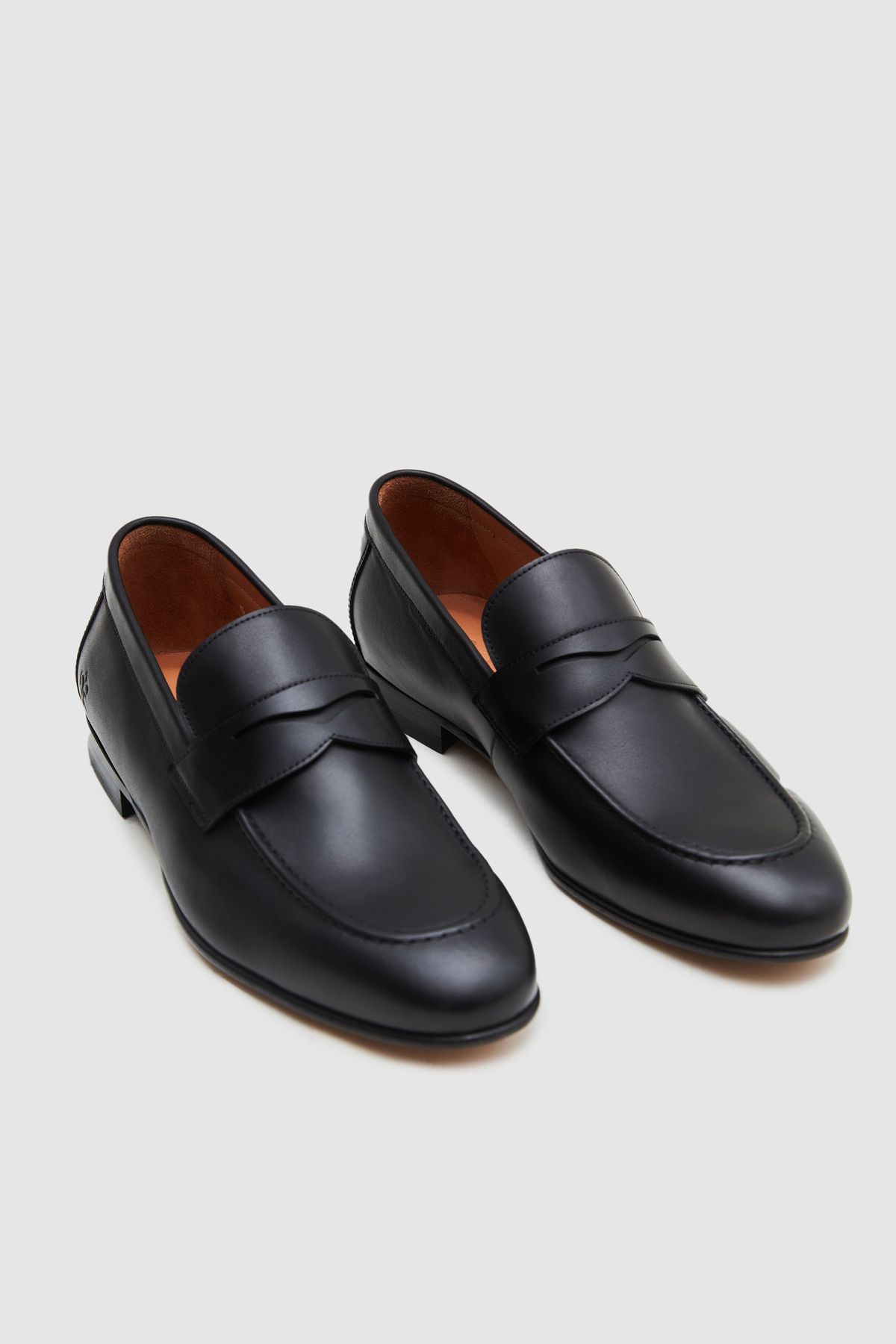 Damat Siyah Hakik Deri Klasik Loafer Ayakkabı