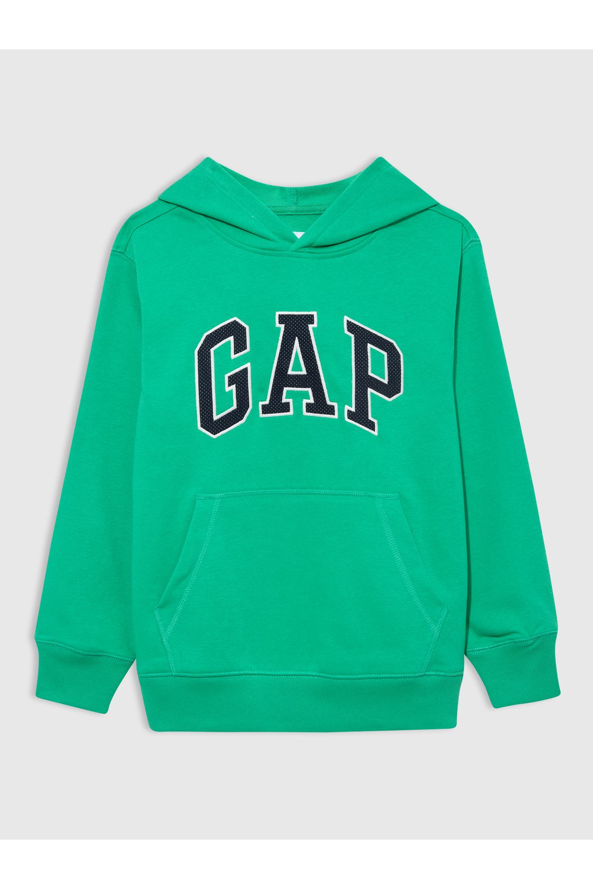 GAP Erkek Çocuk Yeşil Gap Logo Fransız Havlu Kumaş Sweatshirt