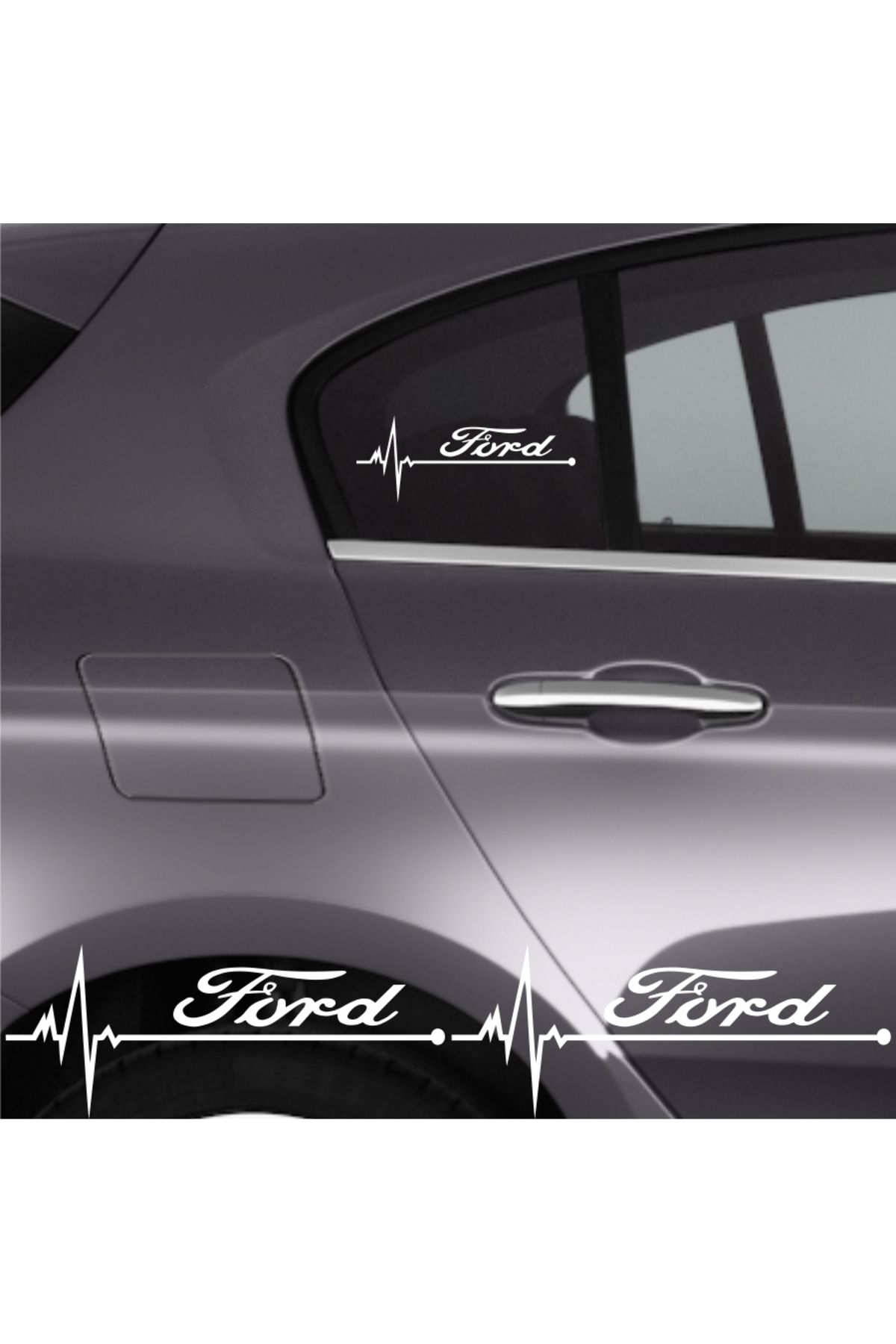 Genel Markalar Ford İçin Özel Yeni Tasarım uyumlu Aksesuar Oto Ritim Özel Yeni Tasarım sticker 2 Adet 20*9 Cm