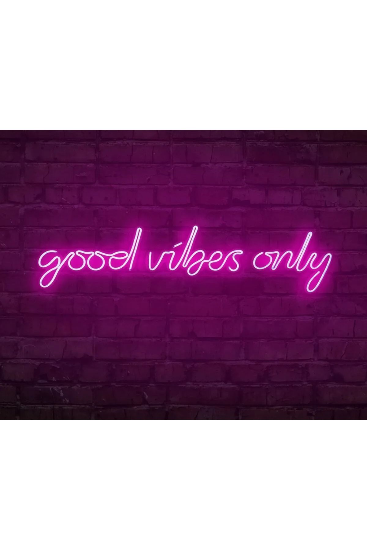 Neon Led Dekorasyon “Good Vibe Only”