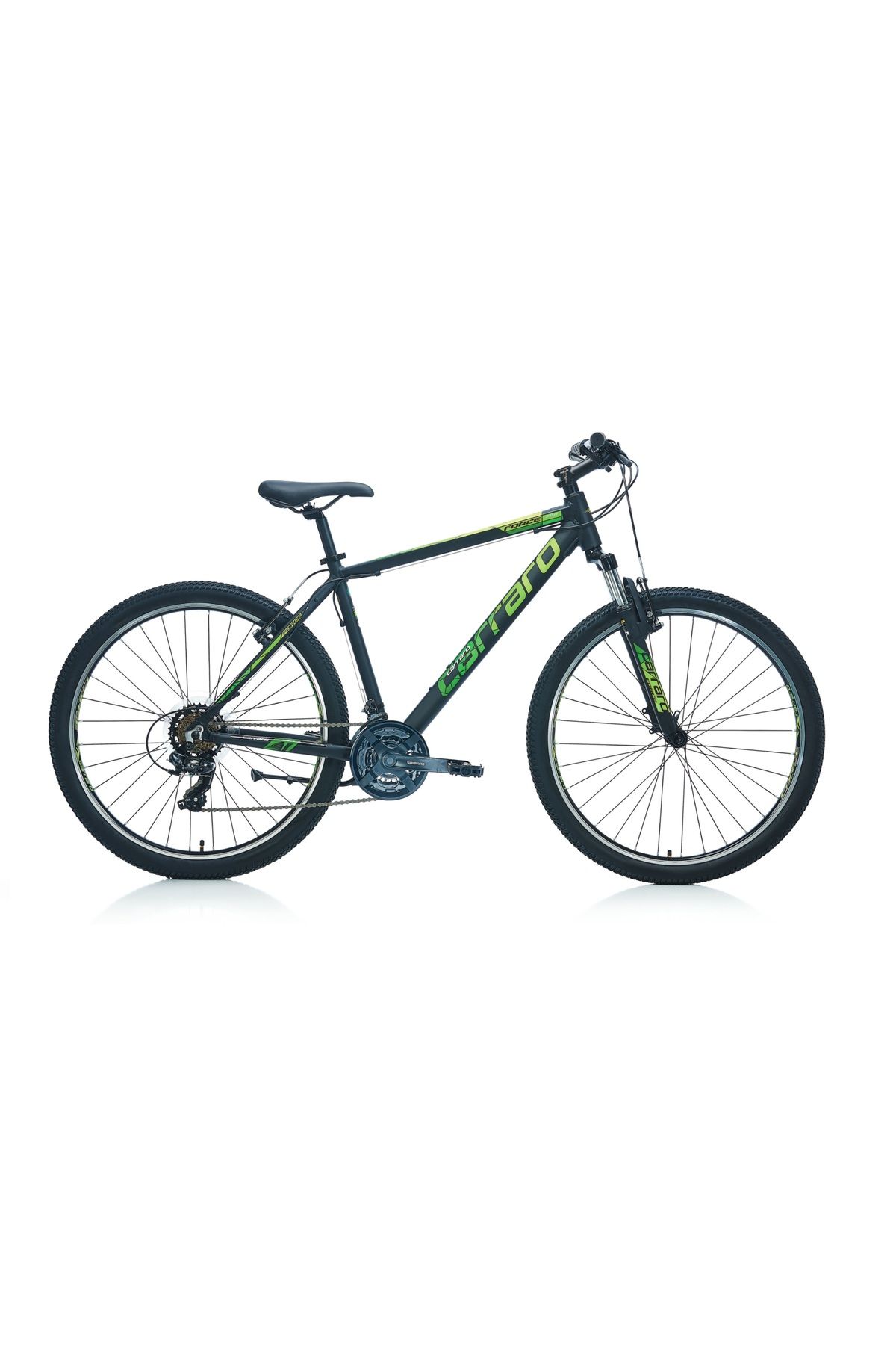 Carraro Force 700 27,5 Jant 38cm 21 Vites Erkek Dağ Bisikleti Mat Siyah-yeşil