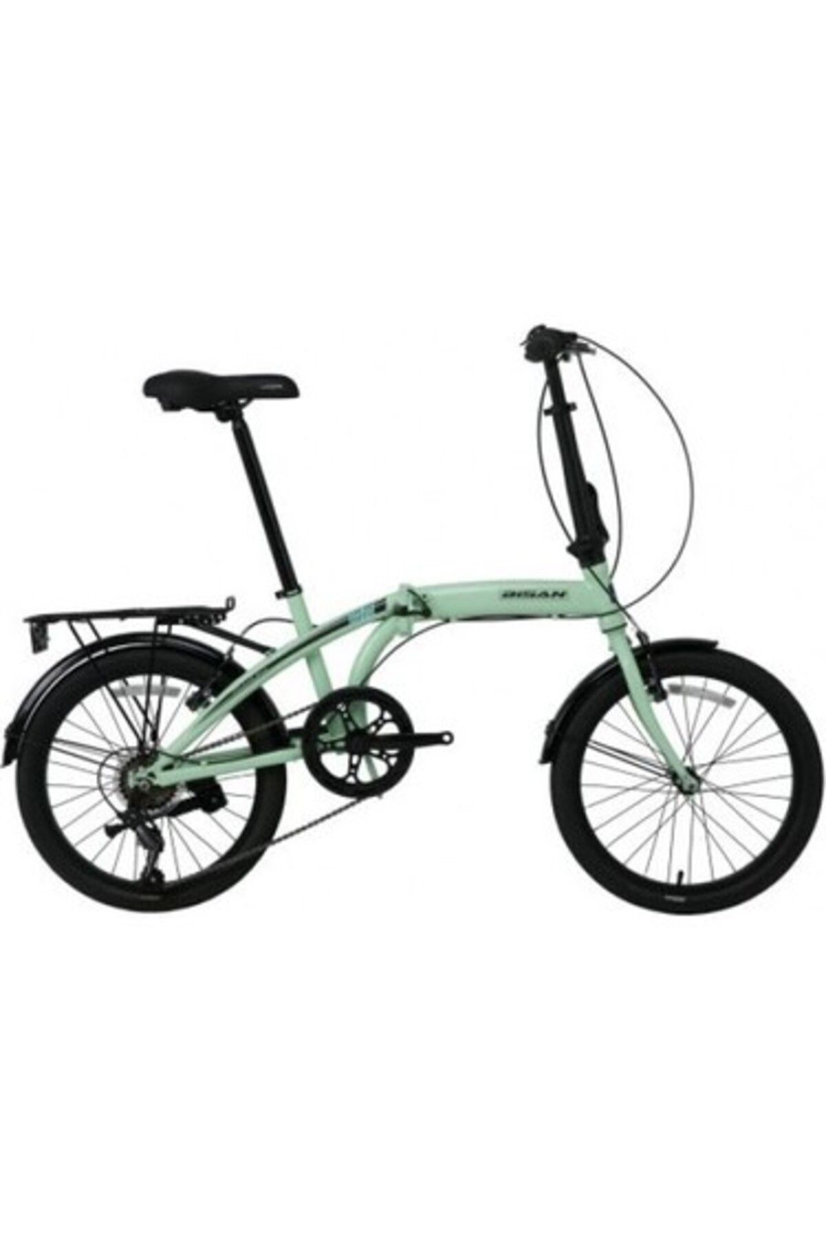 Bisan Twın-s 20 Jant Katlanır Bisiklet Kadro: 11 - 28 Cm 6 Vites Mint Yeşil -siyah-22