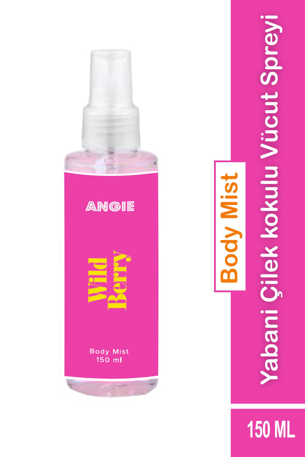 Angie Neon Vücut Spreyi Body Mist - 150ml Wild Berry Yabani Çilek