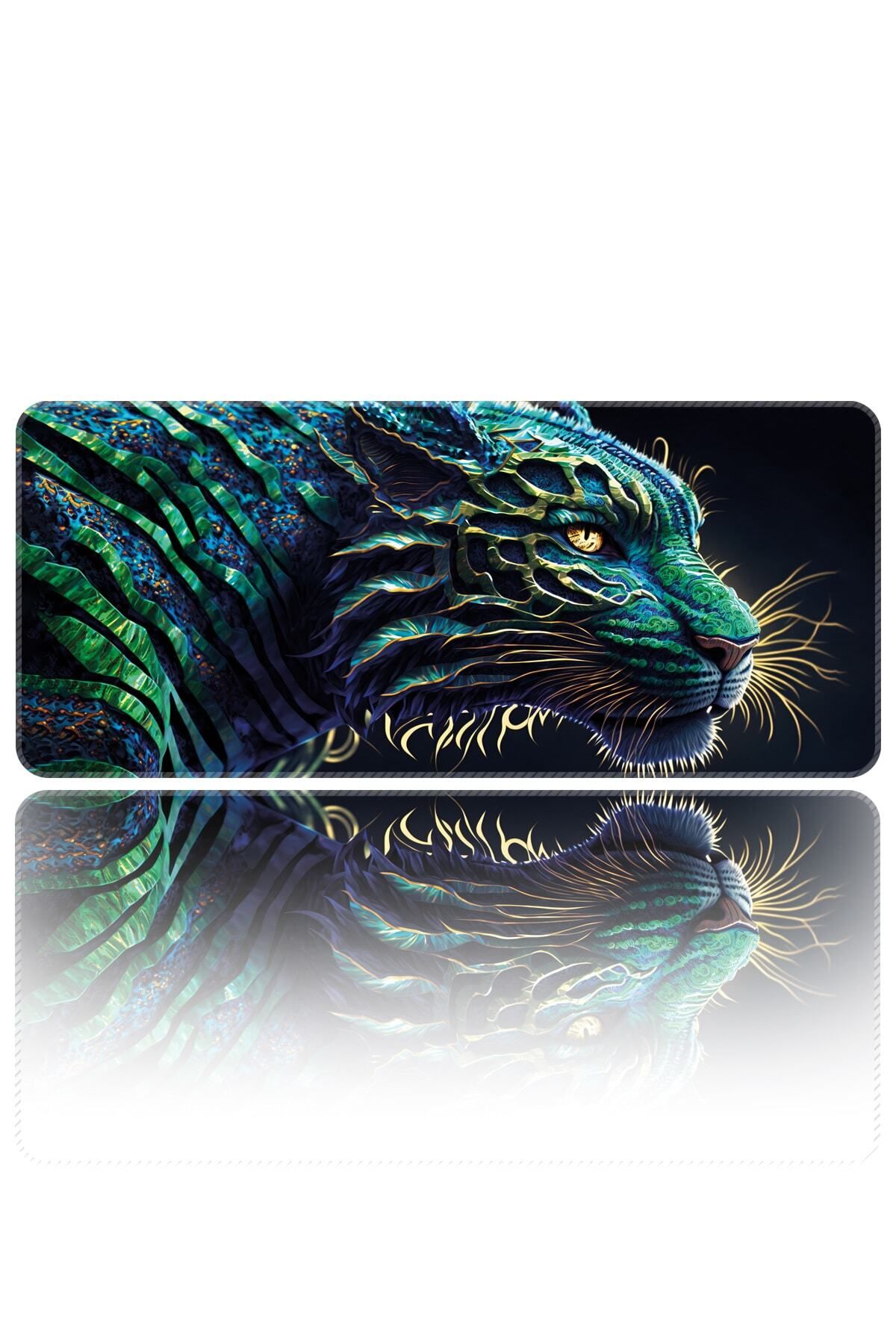 HELİXSUN Mouse Pad Büyük Boy Gaming Oyuncu Xl 70x30 Cm Leopard