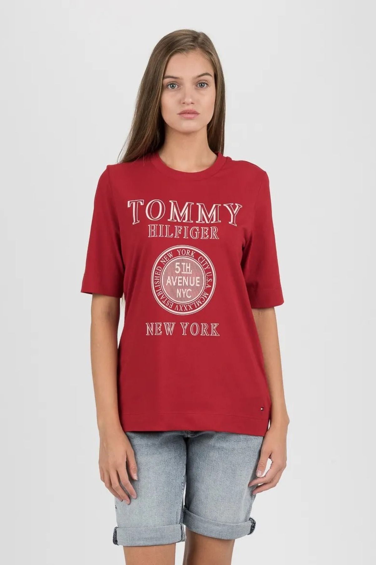 Tommy Hilfiger Darcy T-Shirt WW0WW25174 Red Regular Fit