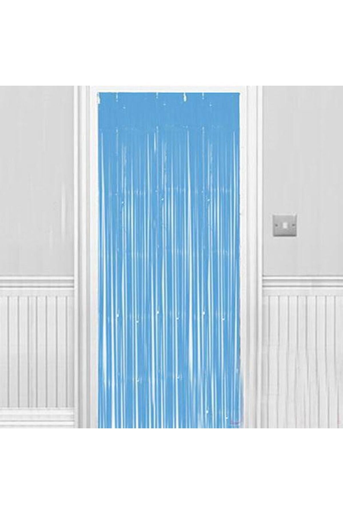Skygo Soft Açık Mavi Renk Duvar ve Kapı Perdesi 100x220 cm