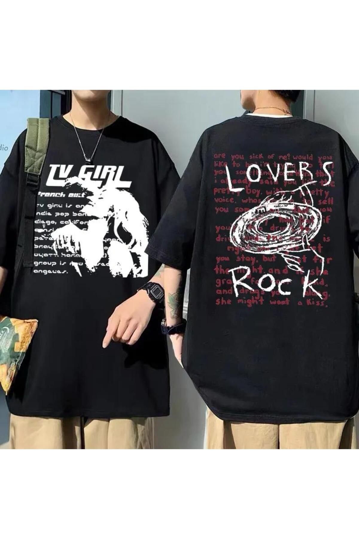 Köstebek Siyah Tv Girl Lovers Rock Unisex T-Shirt