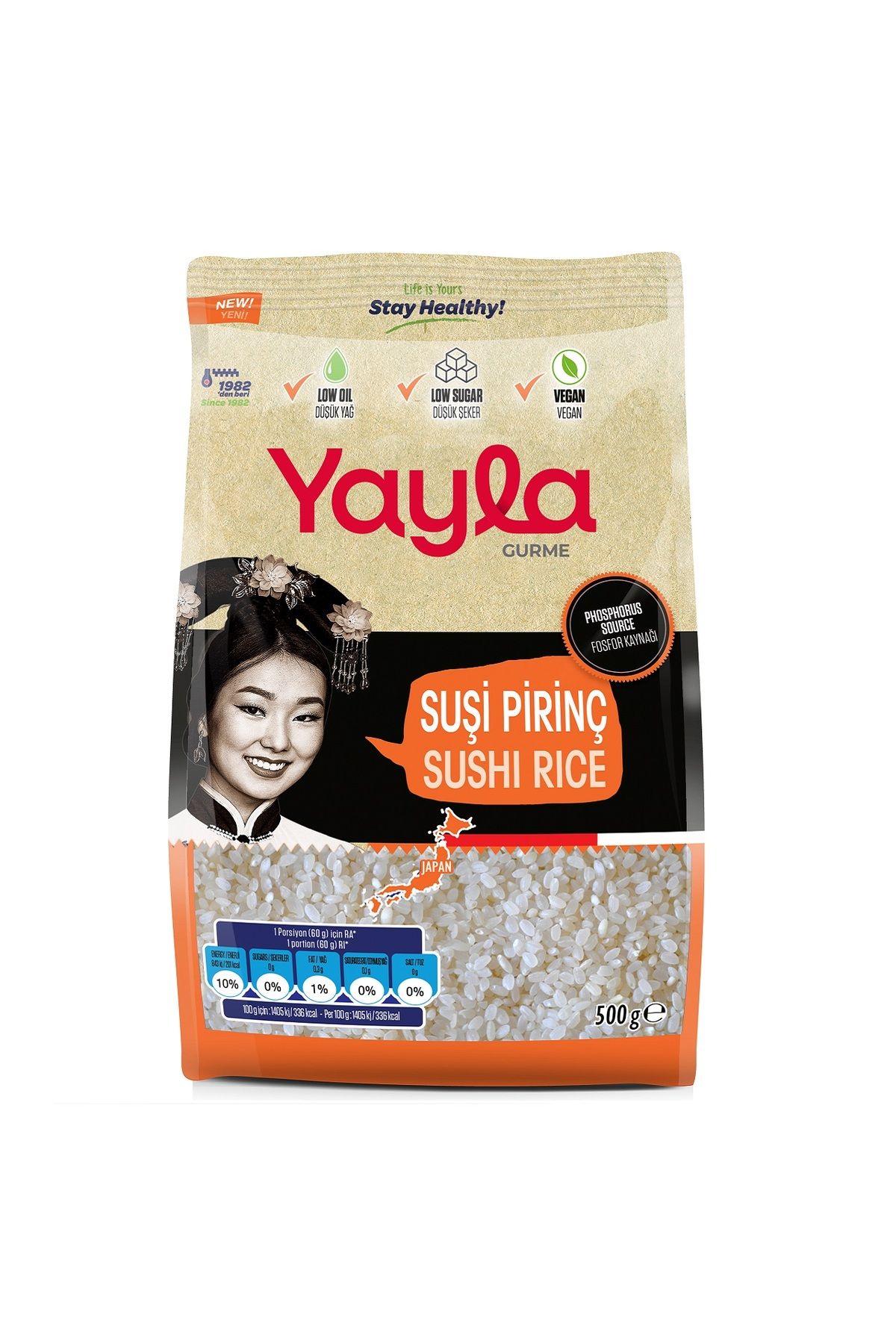 Yayla Gurme Sushi Pirinci 500 gr