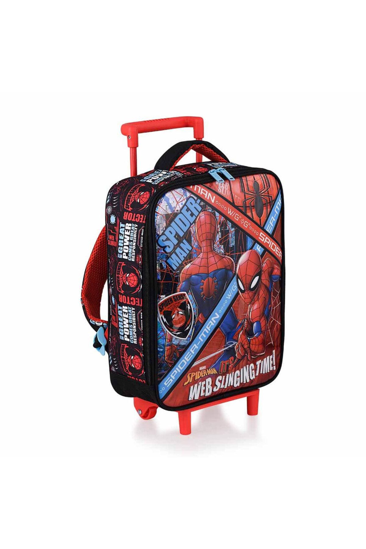 Spiderman Çekçekli Anaokul Çantası Boxwebst 41347