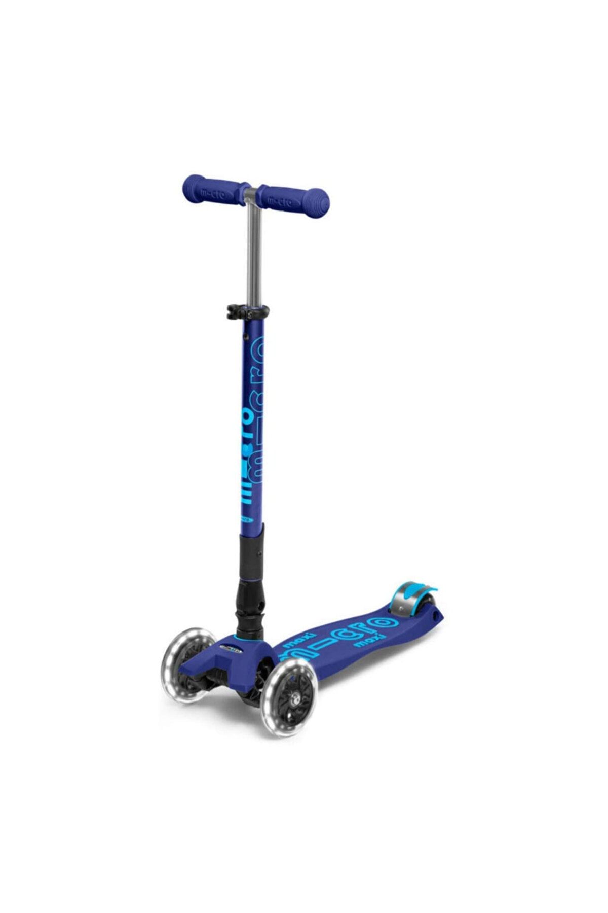 Micro Scooter Maxi Micro Scooter Deluxe Foldable Navy LED MMD099