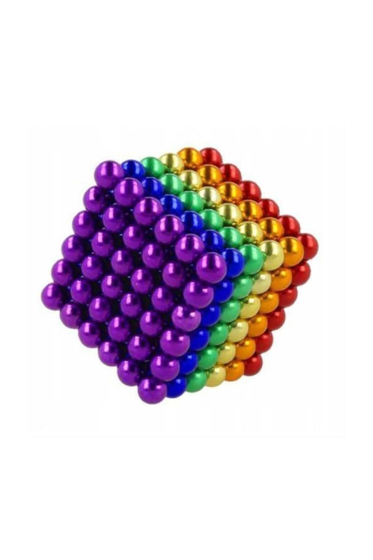 can oyuncak 6 Renkli 5mm 216 Adet Neocube Neodyum Mıknatıs Küp Sihirli Manyetik Toplar