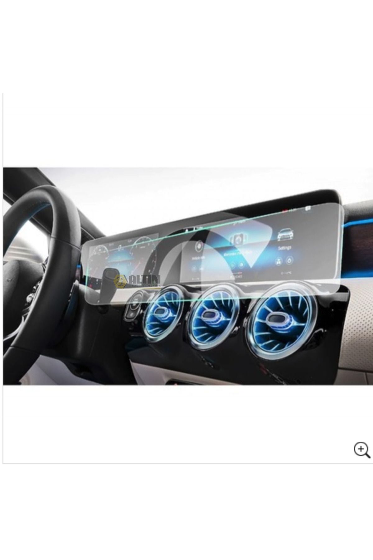 Universal Mercedes Yeni GLA Navigasyon uyumlu 9H Nano Ekran Koruyucu 2020 2022