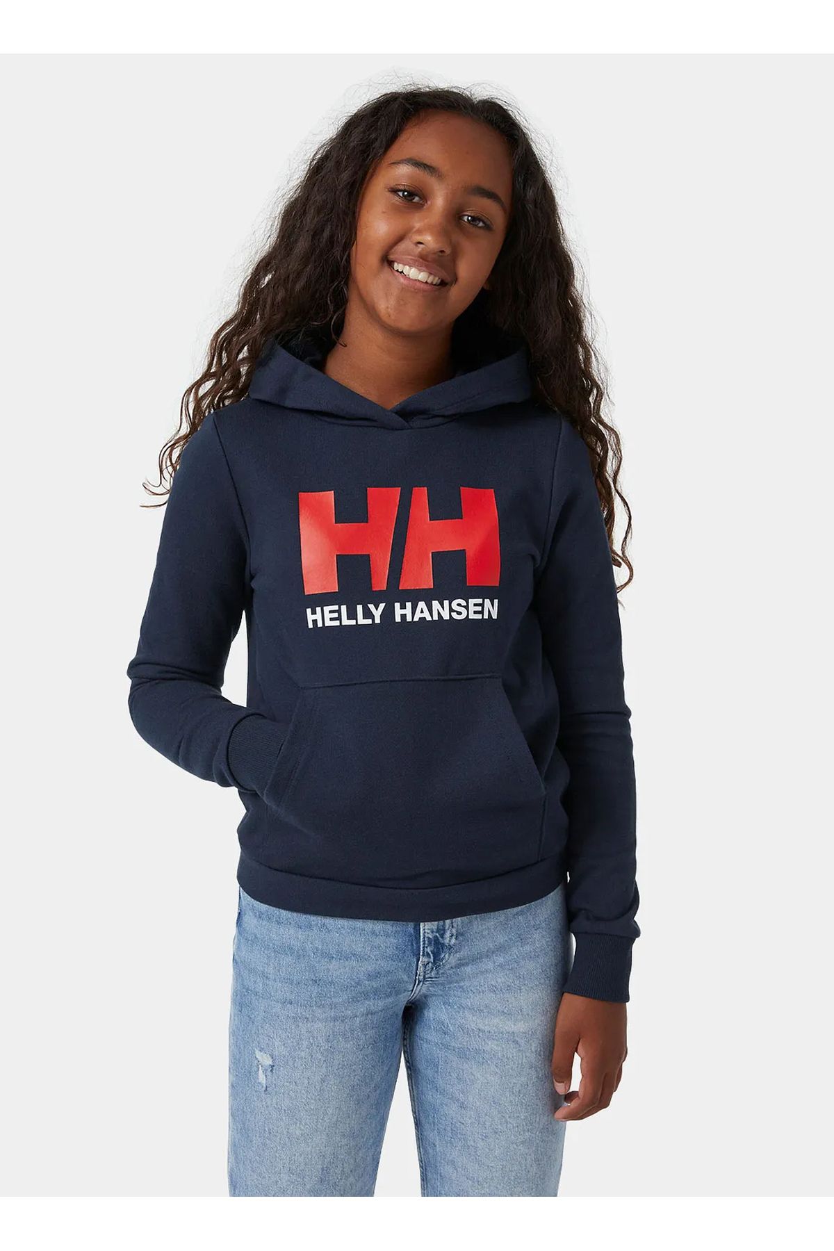 Helly Hansen Lacivert Erkek Çocuk Sweatshirt Hha.41677 Jr Logo Hoodıe 2.0