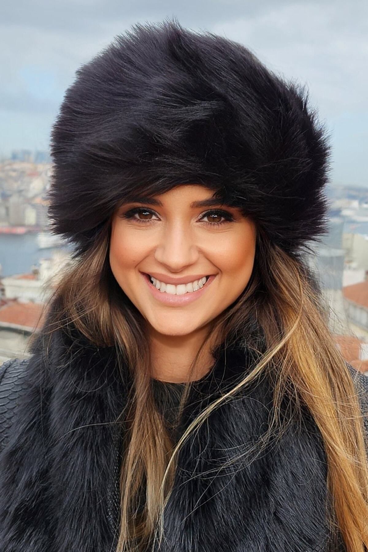 Mağazam Online Kışlık Suni Kürk Kalpak Şapka - Rahat Kazak Rus Tarzı
