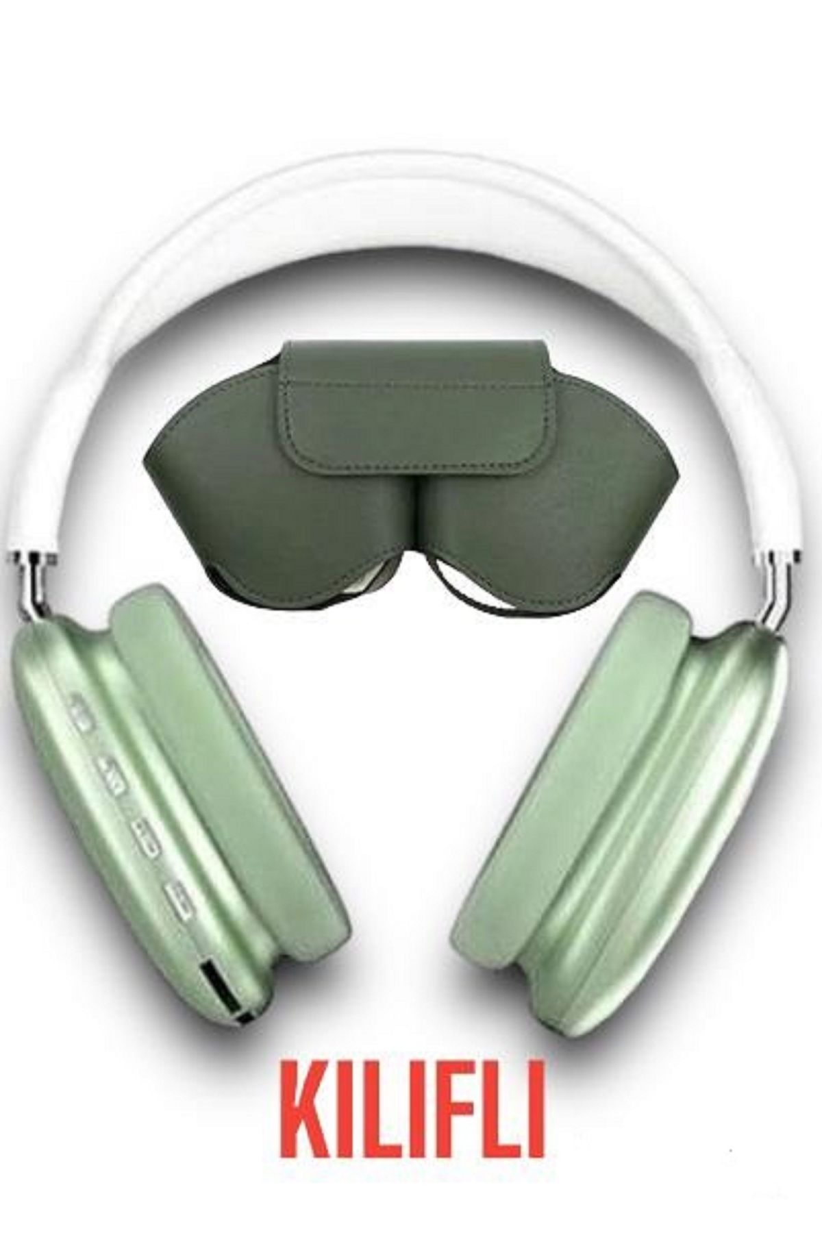Mmctech P9 Air Pro Max Uyumlu Kablosuz Kulak Üstü Bluetooth Kulaklık Kılıfılı