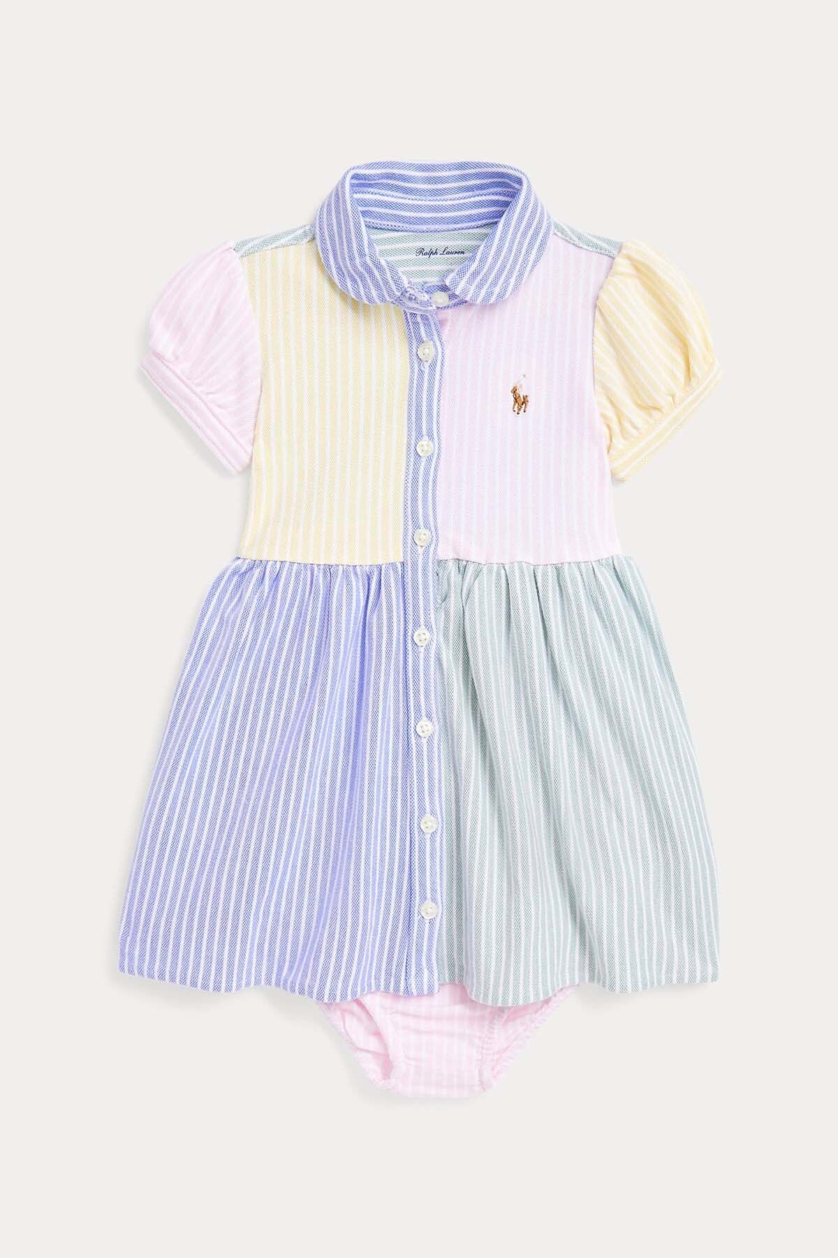 Ralph Lauren 9-18 Aylık Kız Bebek Gömlek Elbise 18m / Çok Renkli