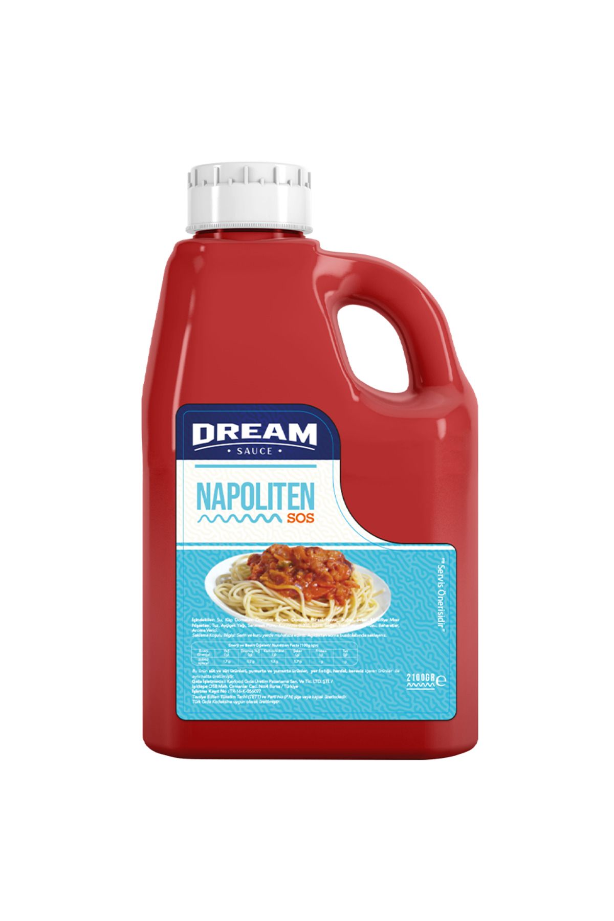 Dream Sauce Napoliten Makarna Sosu 2200 Gr