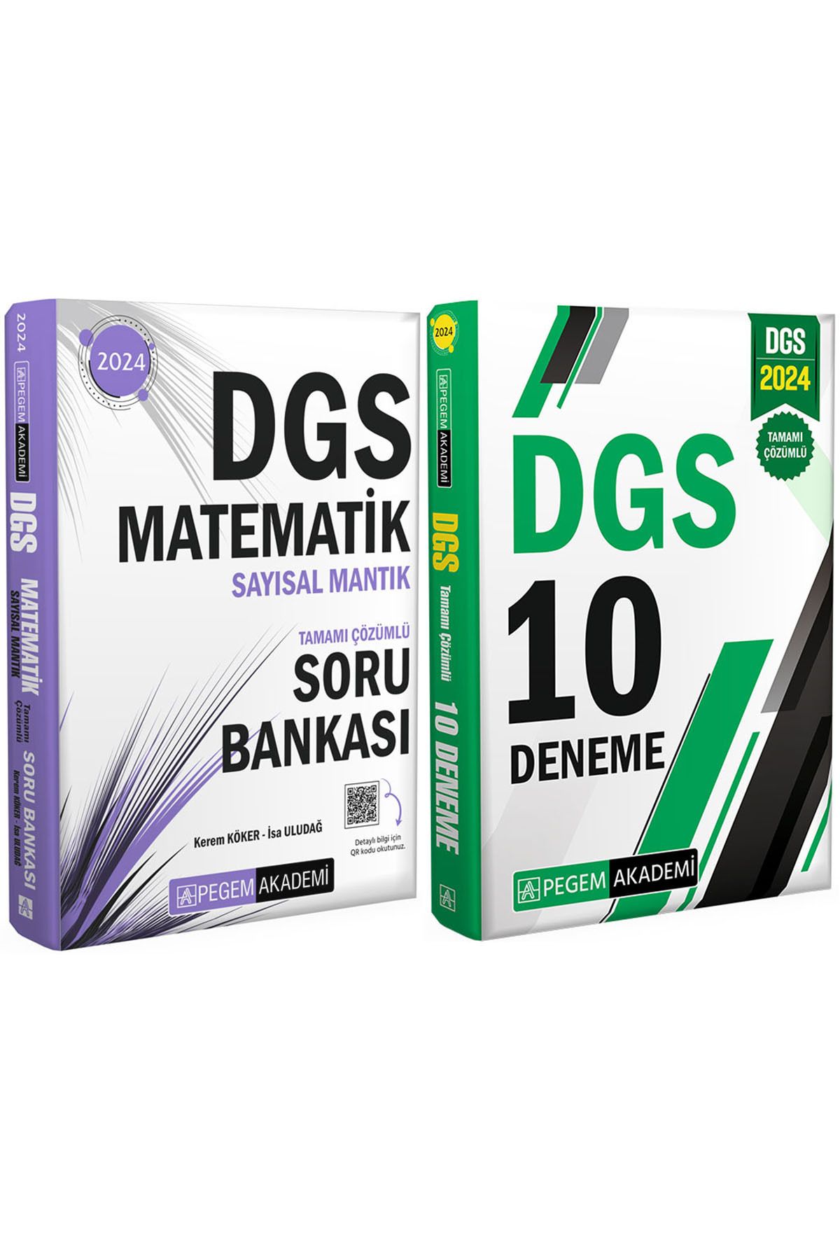 Pegem Akademi Yayıncılık DGS 2024 Tamamı Çözümlü 10 Deneme-Matematik Sayısal Mantık Tamamı Çözümlü Soru Bankası