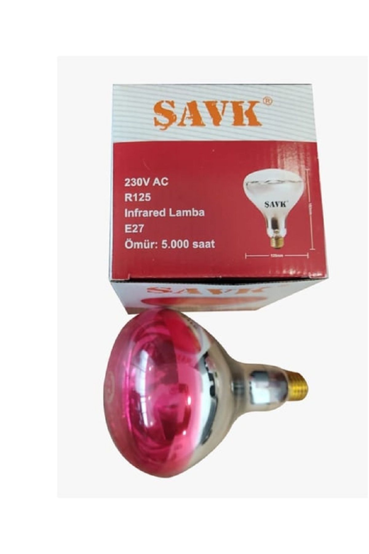 Rehau 250w E 27 Infraruj Infrared Isıtıcı Ampul 250w
