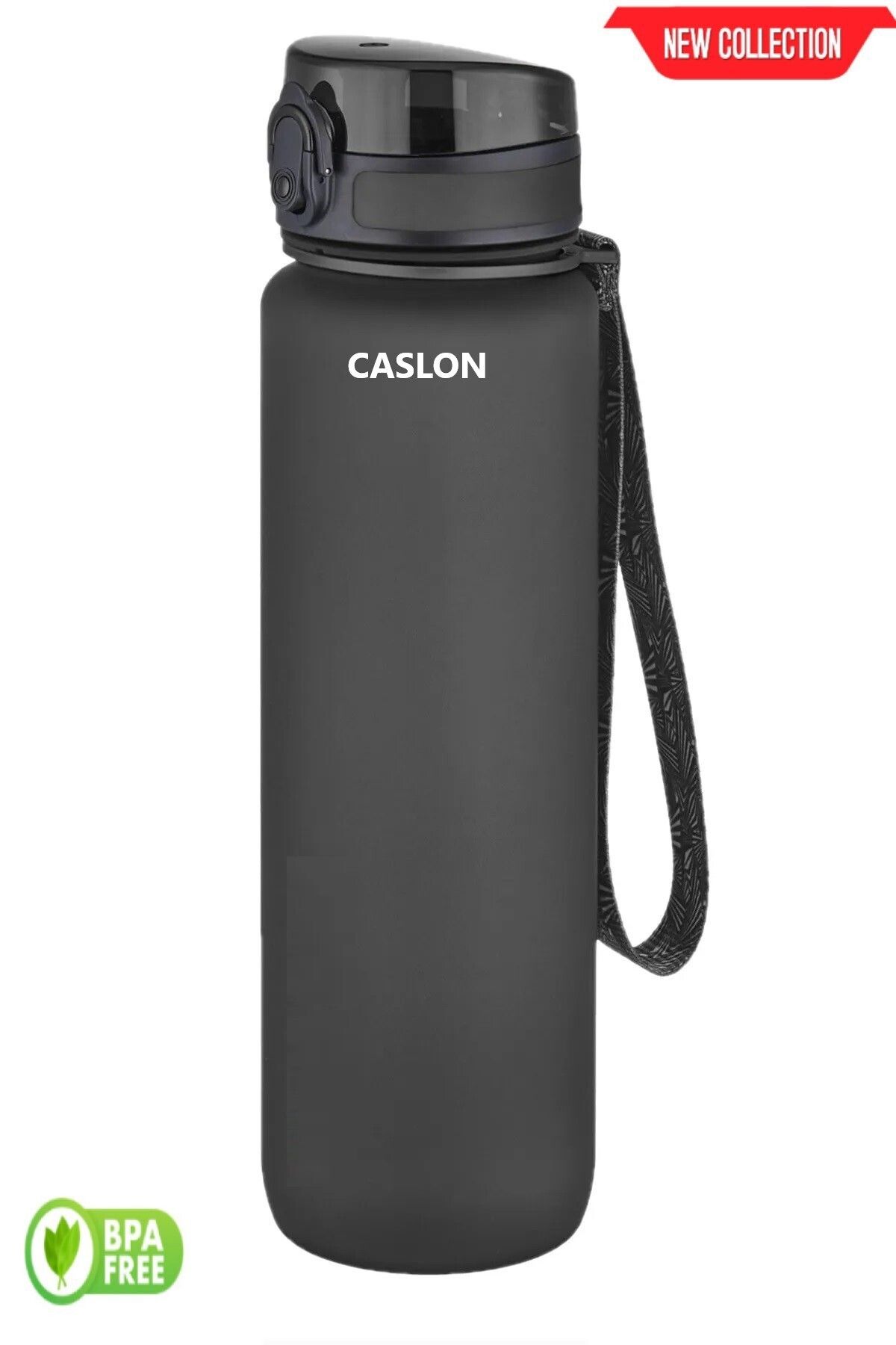 CASLON 1 Litre Tritan Su Matarası Motivasyonlu Su Şişesi Spor Matara Koku Sızdırma Yapmaz Uzspace
