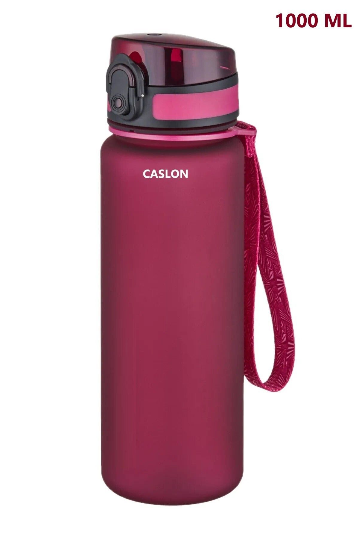 CASLON 1 Litre Tritan Su Matarası Motivasyonlu Yüksek Kapasite Su Şişesi Spor Matara Koku Sızdırma Yapmaz