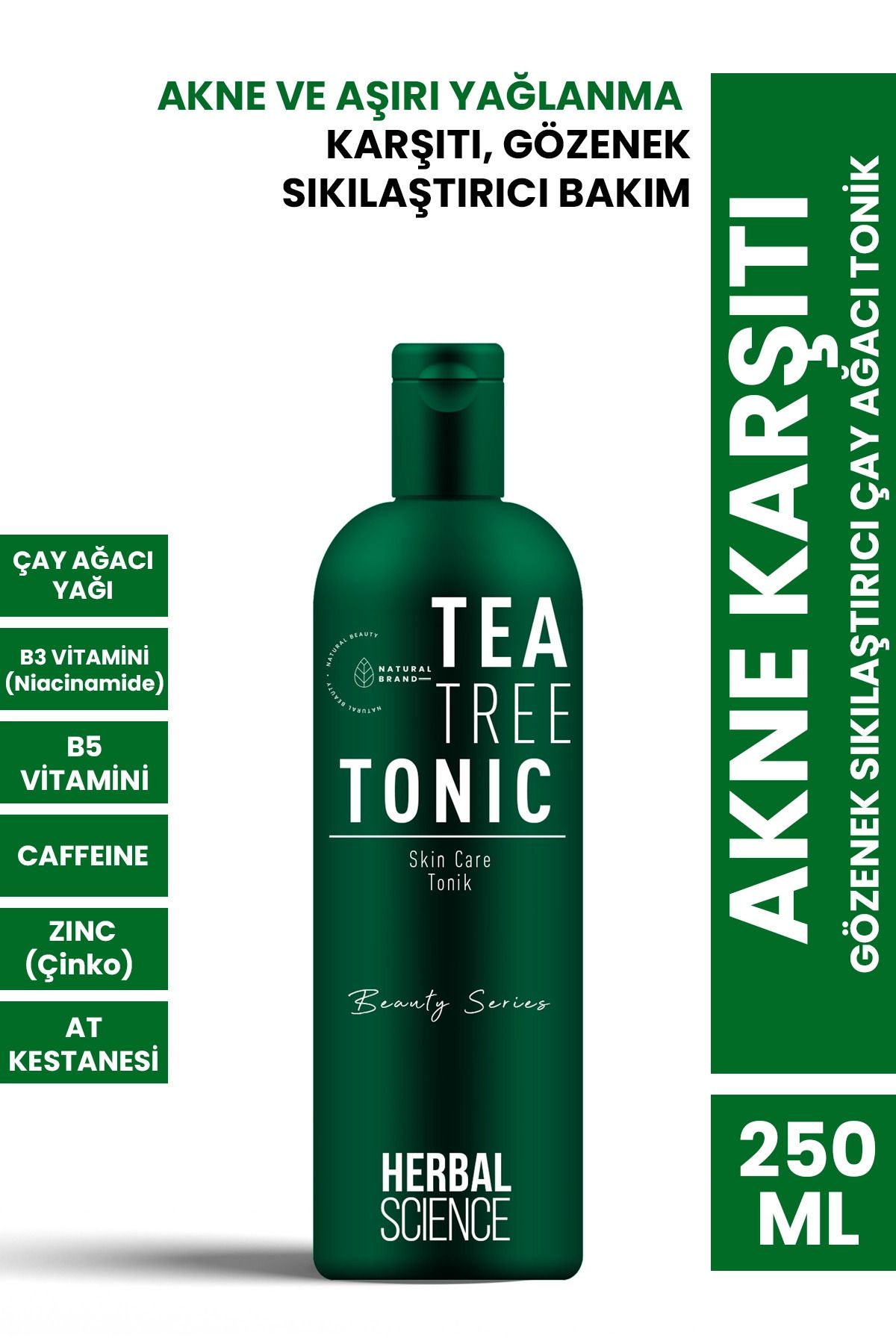 PROCSIN Herbal Science Akne Karşıtı Gözenek Sıkılaştırıcı Çay Ağacı Tonik 250 ml