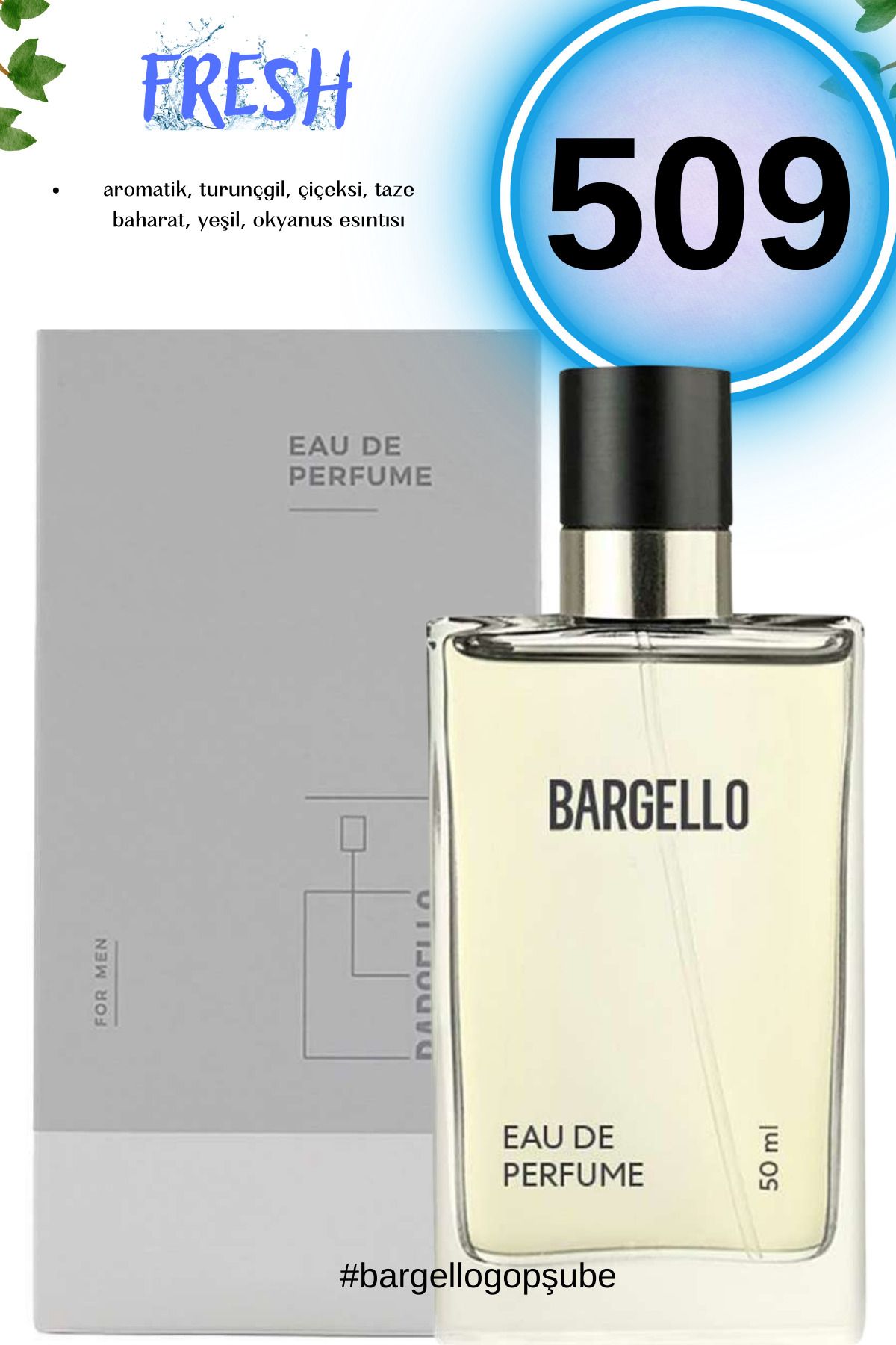 Bargello 509 Fresh Erkek Parfüm 50 ml Edp8YMS123457183