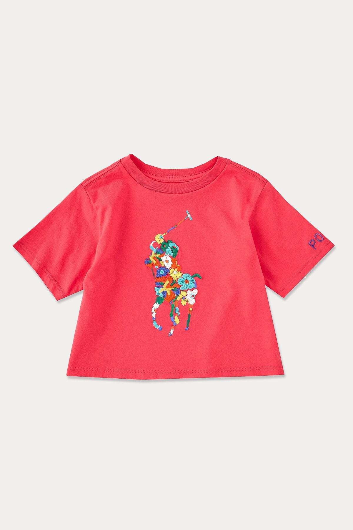 Ralph Lauren 2-5 Yaş Kız Çocuk Big Pony Logolu T-shirt 2y / Pembe