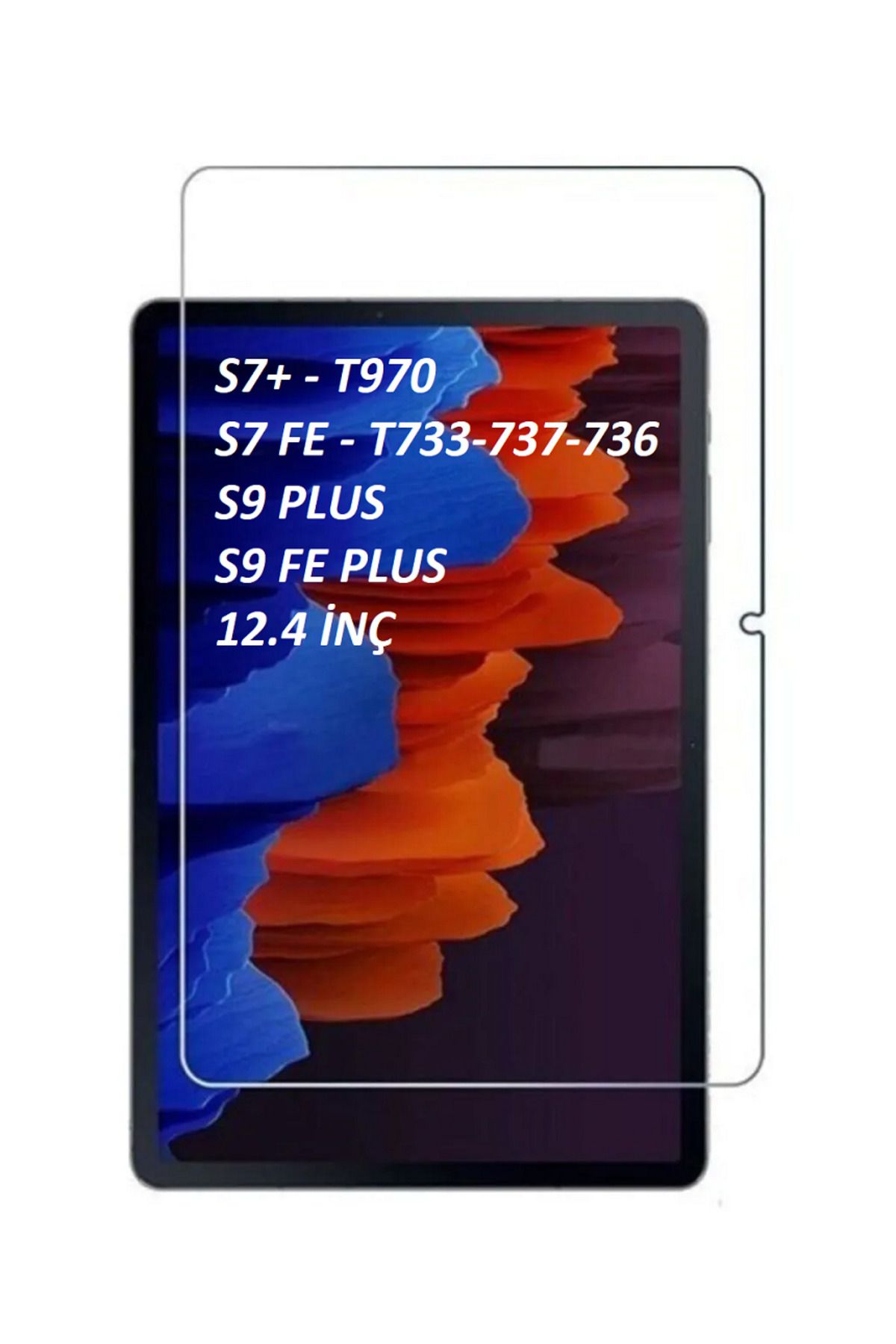 Fibaks Samsung Galaxy Tab S7 Fe S9 Fe Plus Lte T733 -t737 - T736 - T970 Plus Nano Esnek Mat Ekran Koruyucu