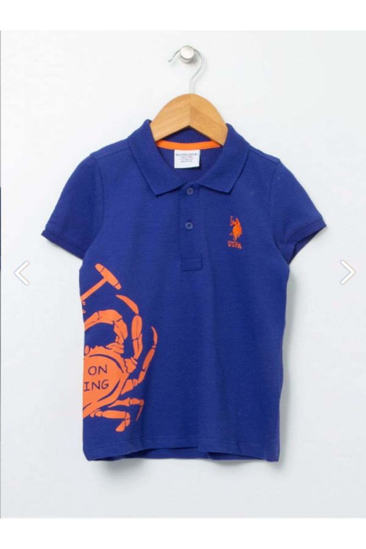 U.S. Polo Assn. Erkek Çocuk Baskılı Polo T-shirt Rojgerr