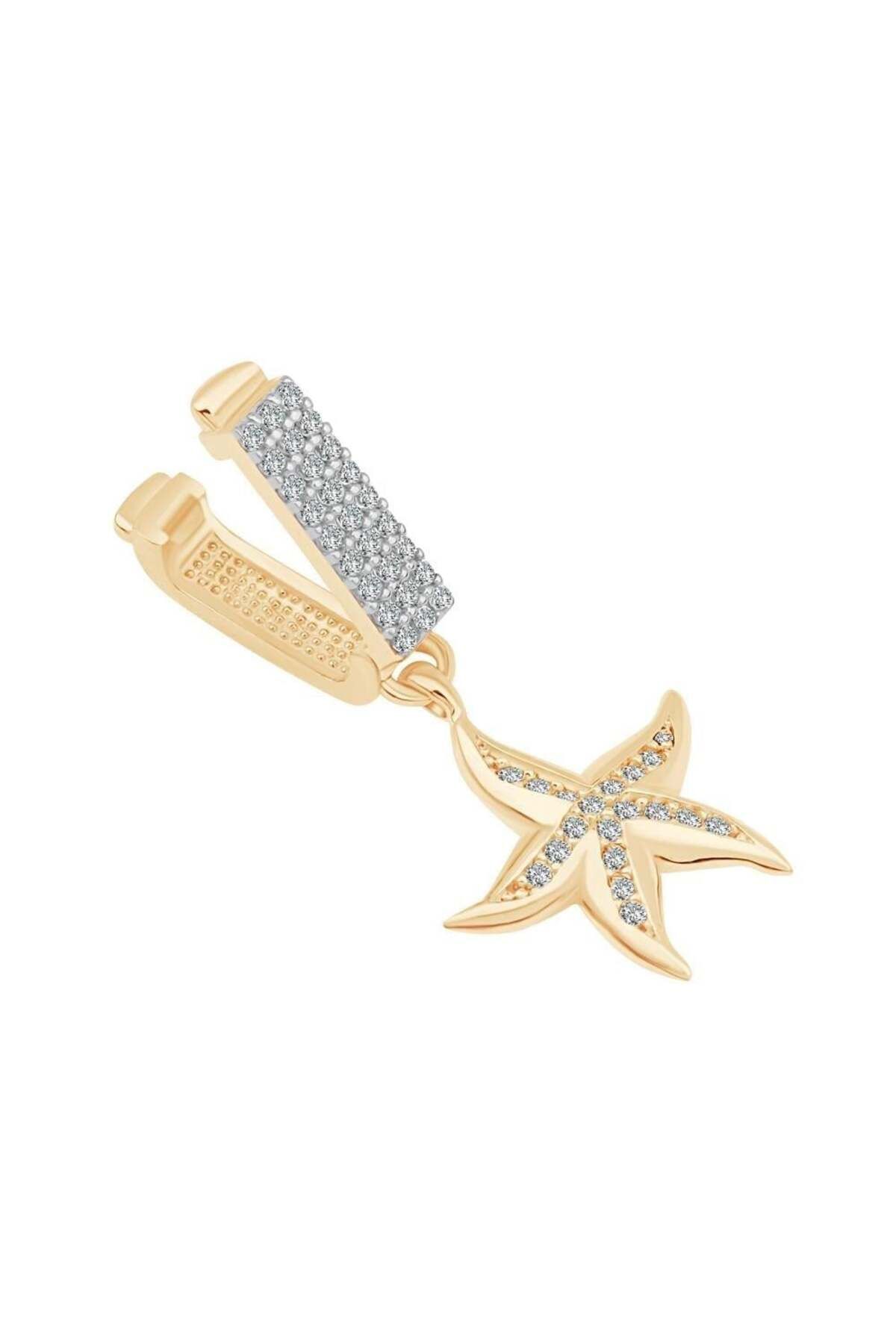 Ema Jewellery Altın Deniz Yıldızı Sallantılı 9mm Bileklik Charm