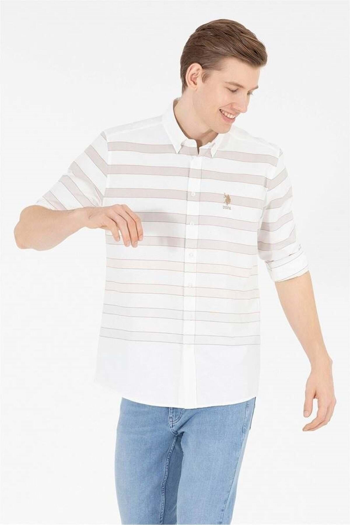 U.S. Polo Assn. U.s.polo Regular Fit 1579397 U.kol Gömlek - U.s. Polo - St06595-taş Rengi-xl