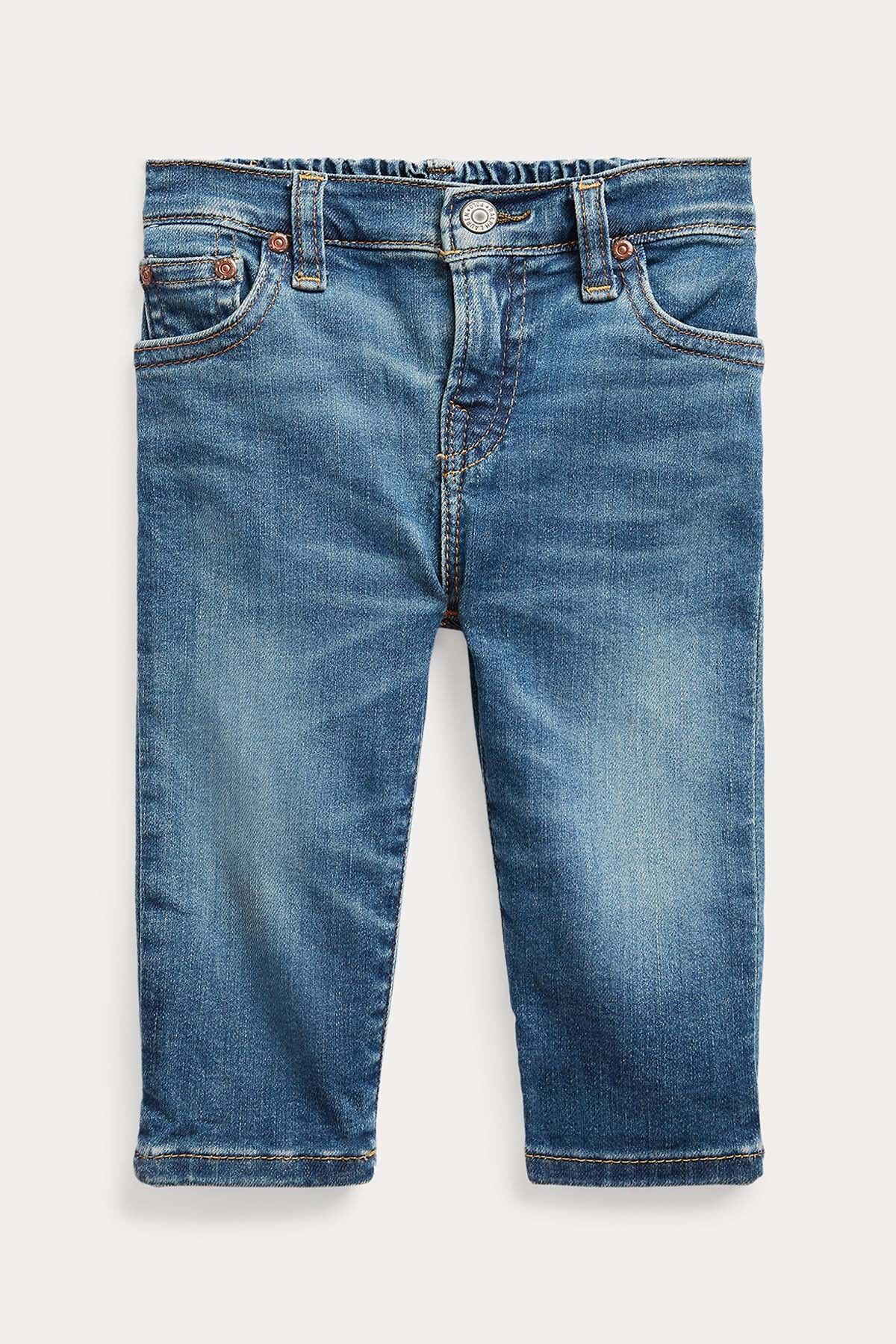 Ralph Lauren 12-18 Aylık Unisex Bebek Sullivan Slim Fit Streç Jeans 18m / Mavi