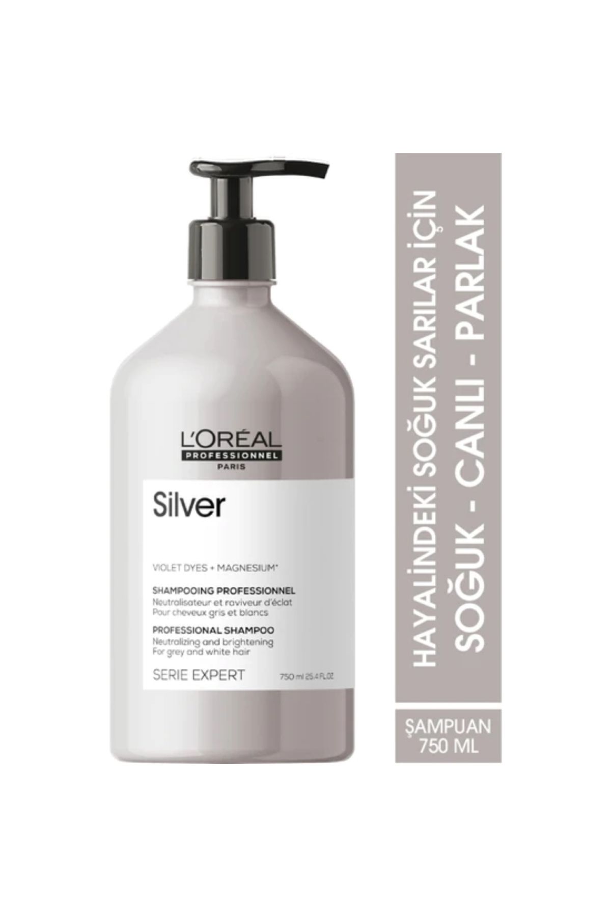 L'oreal Professionnel Loreal Paris Loreal Serie Expert Silver Turuncu Yansımalar İçin Mor Şampuan Şampuan 750 ml CYT7974