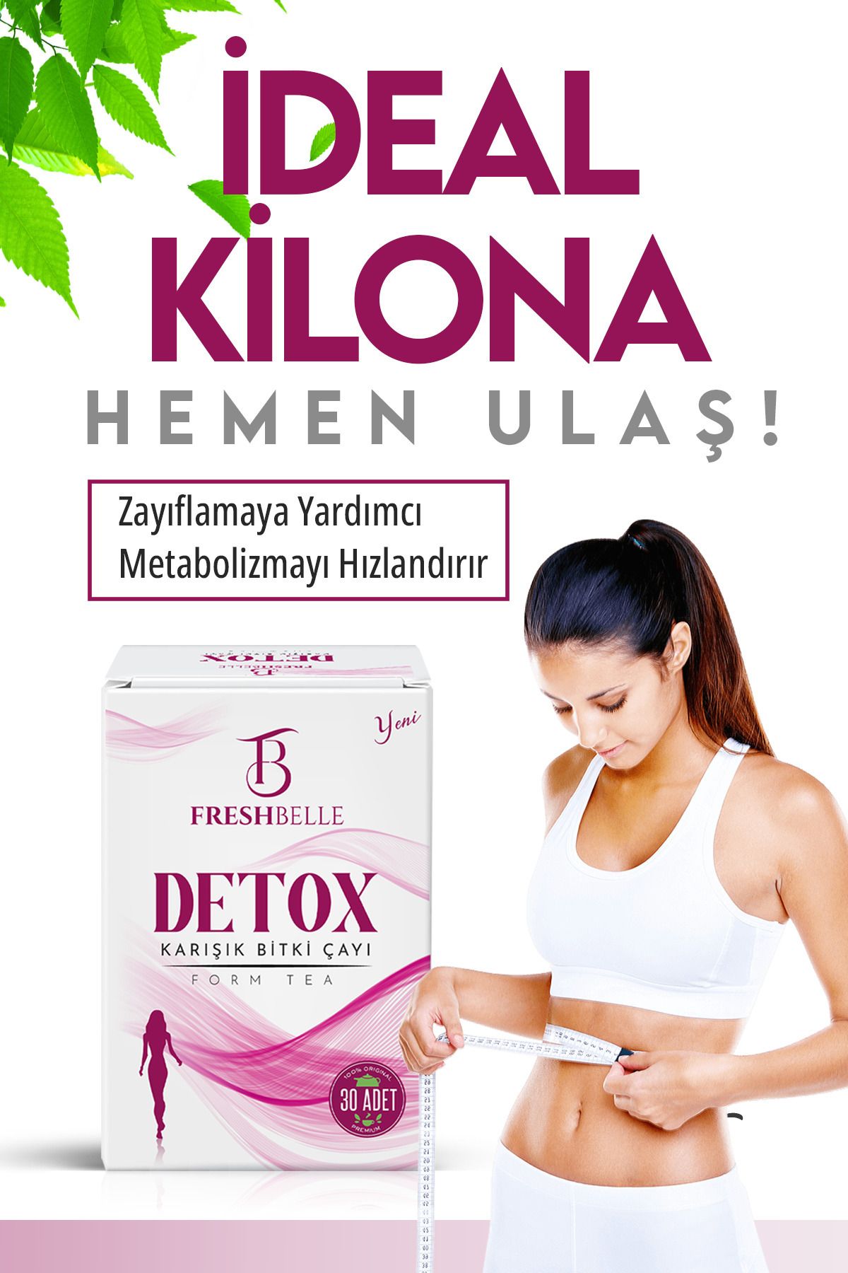 FreshBelle Zayıflama1 Çayı Kilo Vermeye Yardımcı Detoks Çayı 1