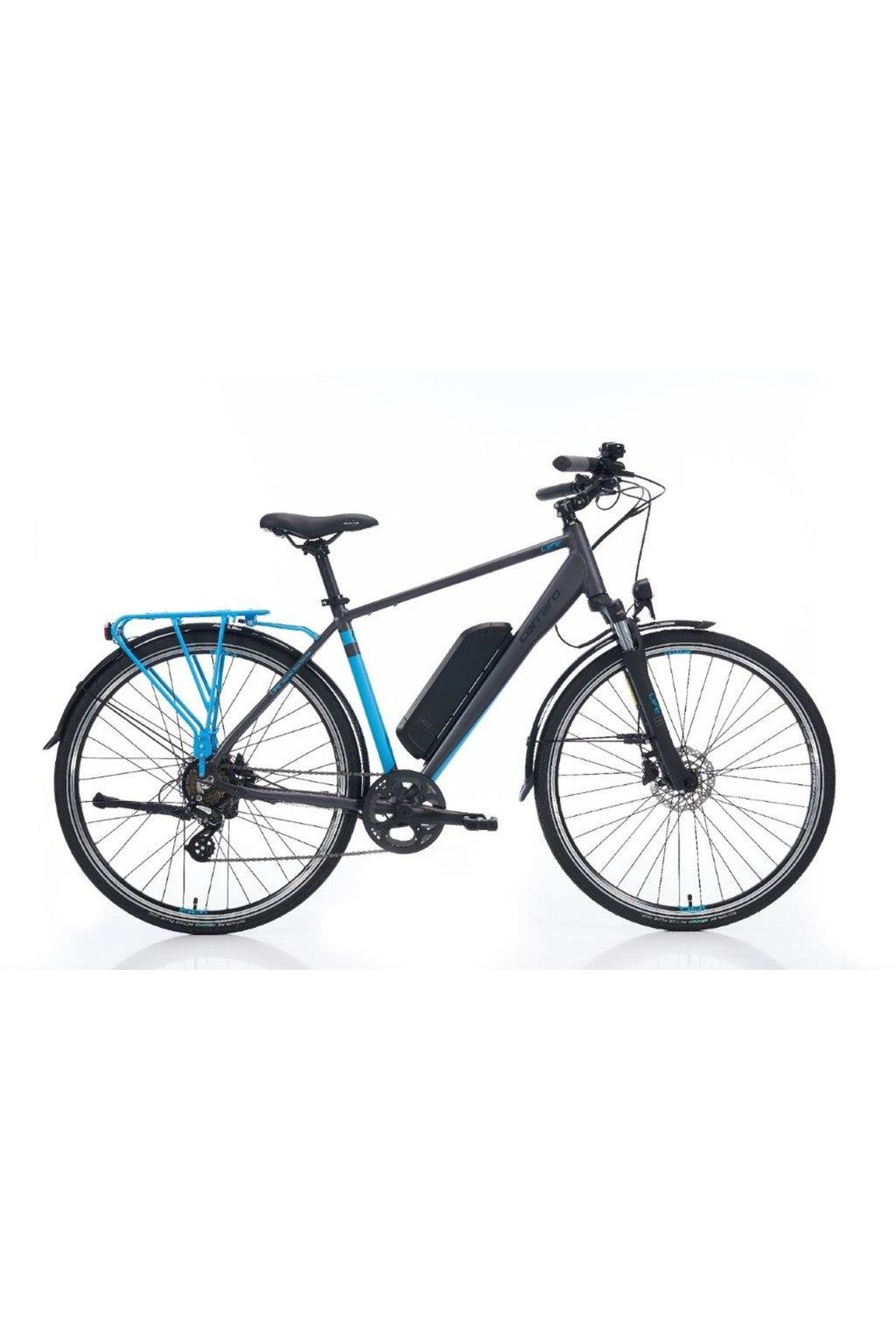 Carraro E-Line eLife 7-V HD 52 Cm Mat Antrasit-Mavi-Siyah Elektrikli Şehir Bisikleti