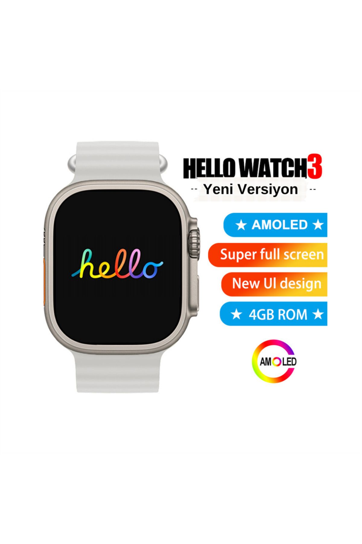 Kılıfmax Hello Watch 3 Plus Akıllı Saat