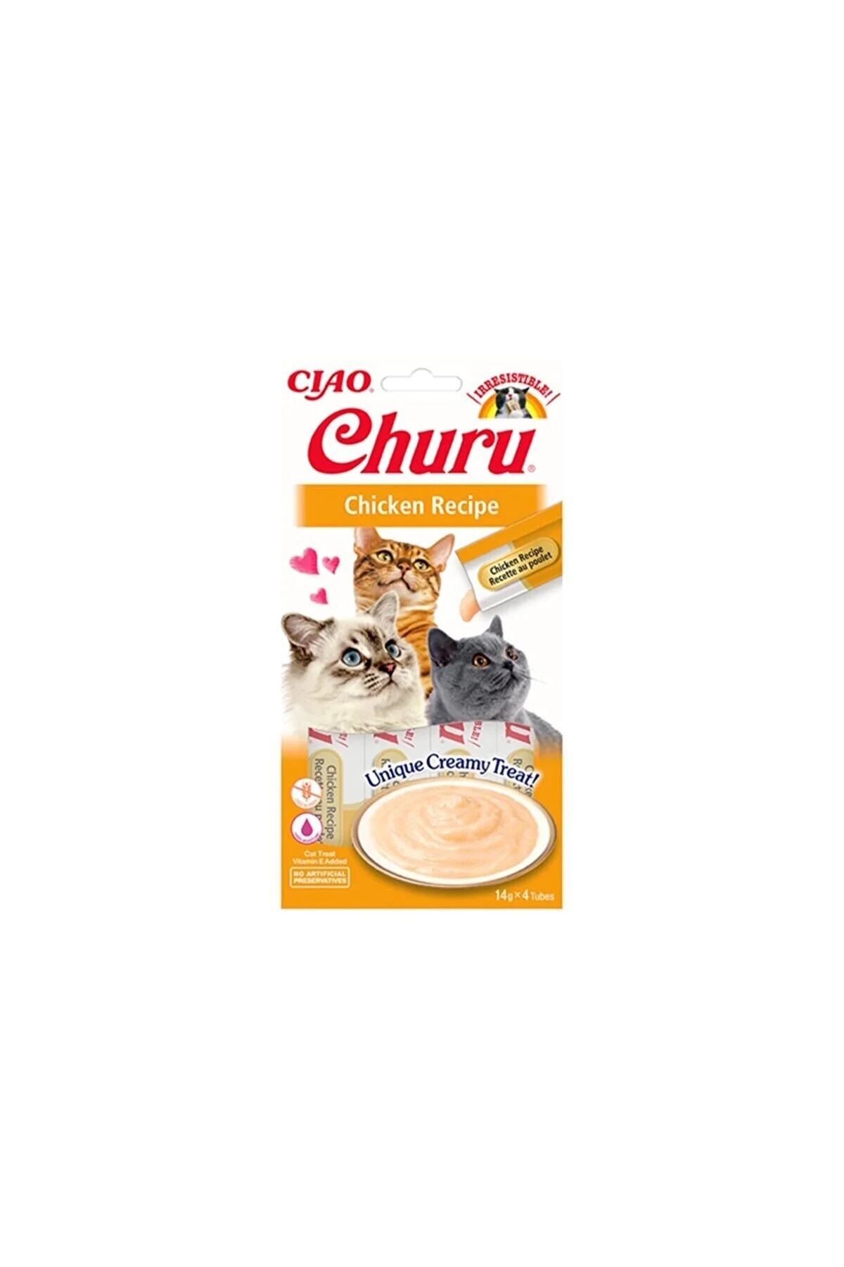 Ciao Churu Cream Tavuklu Kedi Ödül Kreması 4 X 14 gr