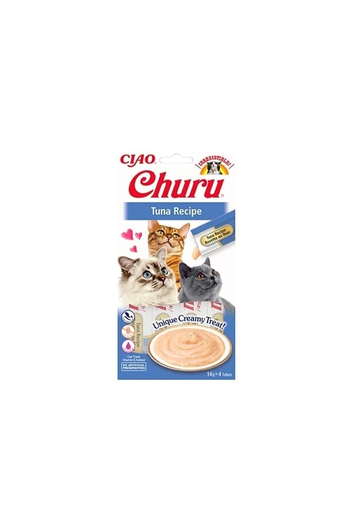 Ciao Churu Cream Ton Balıklı Sıvı Kedi Ödül Maması 14gr (4’LÜ)