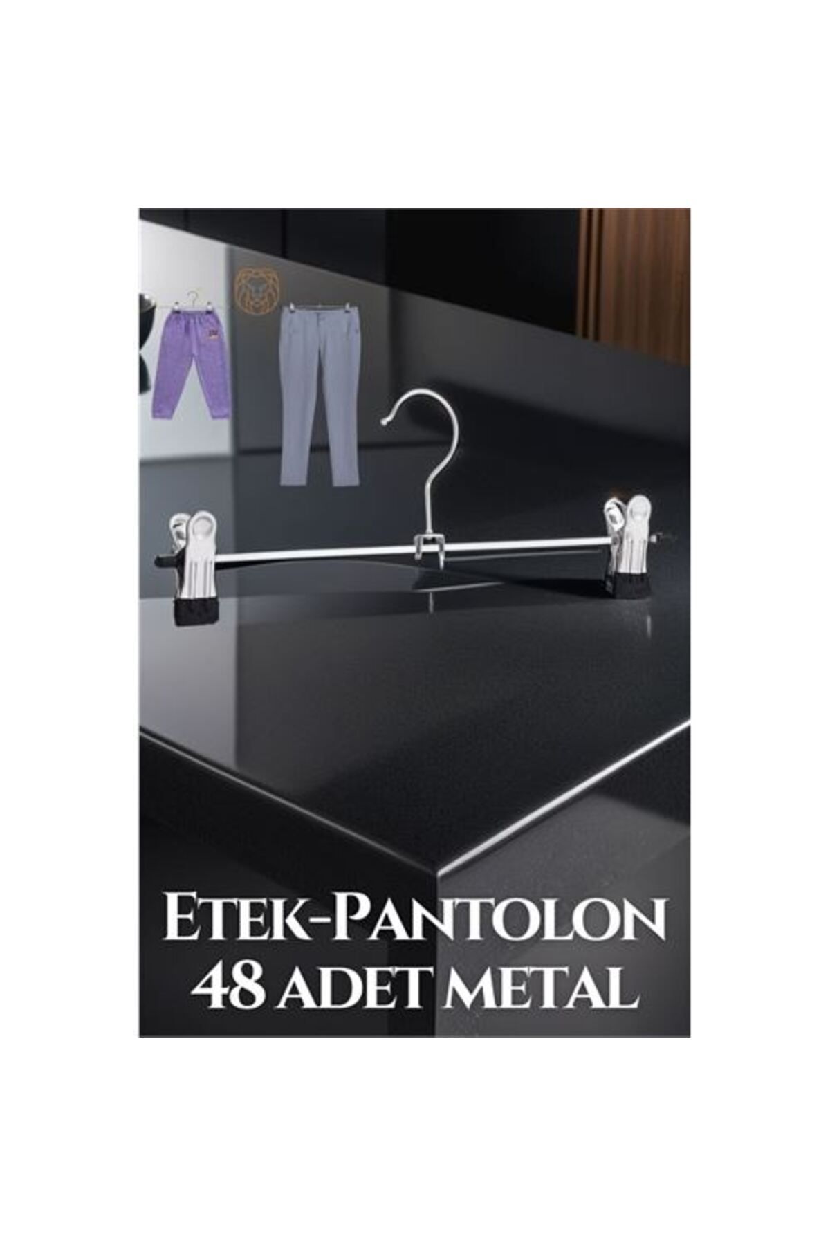 Transformacion 48 ADET Metal Etek Pantolon Eşarp Kıskaçlı Askı